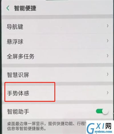 oppo A9设置黑屏手势的简单操作截图