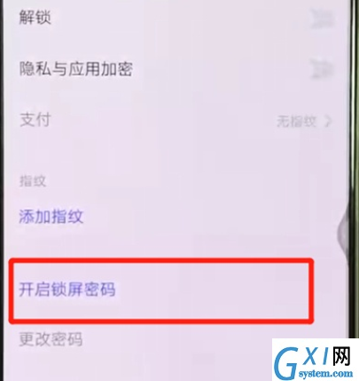 vivox27中设置锁屏密码的操作教程截图