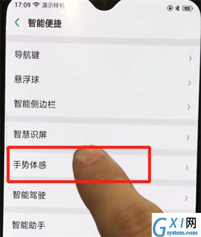 oppor17pro中设置黑屏手势的操作教程截图