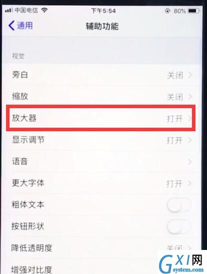 ios12中使用放大器的详细步骤截图