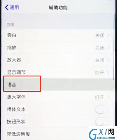 ios12中打开屏幕朗读的操作步骤截图