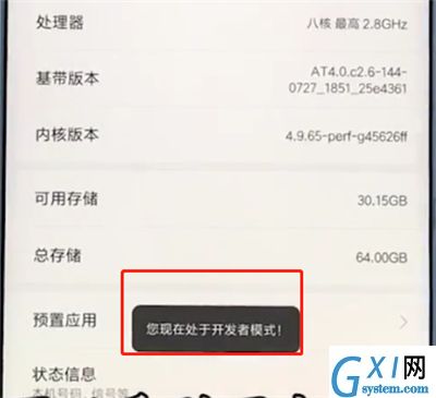 小米手机中打开开发者模式的操作步骤截图