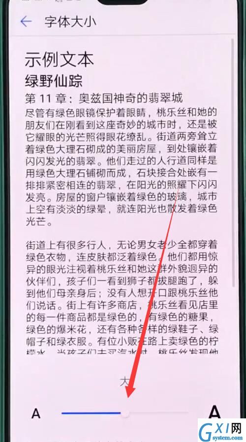 华为p20pro中设置字体大小的基本操作截图