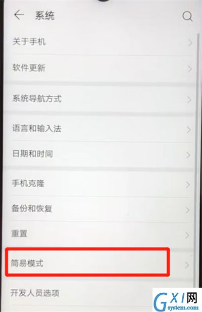 华为nova4e中进入简易模式的简单操作教程截图