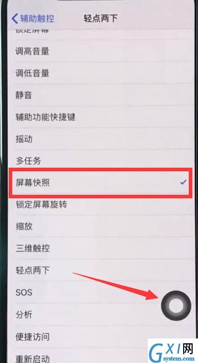 iphonexs中进行截图的操作步骤截图