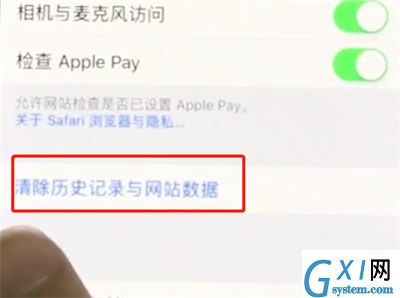 iphonex中清除Safari浏览器历史记录的操作步骤截图