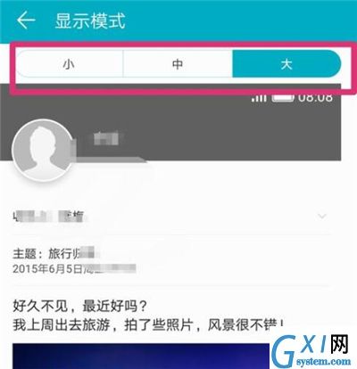 在华为nova4e中设置图标大小的方法介绍截图