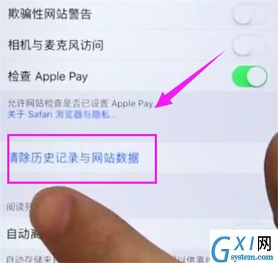 iPhone6plus中清理Safari浏览器缓存的详细方法截图