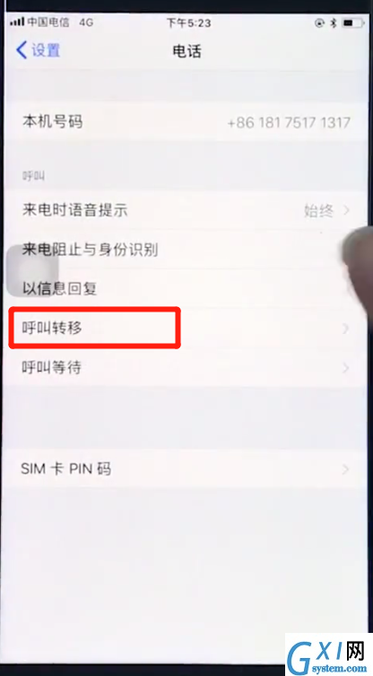 苹果8plus中设置呼叫转移的详细步骤截图