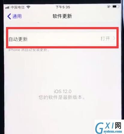 ios12关闭系统自动更新的操作步骤截图