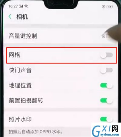 oppor15中打开拍照网格的操作教程截图