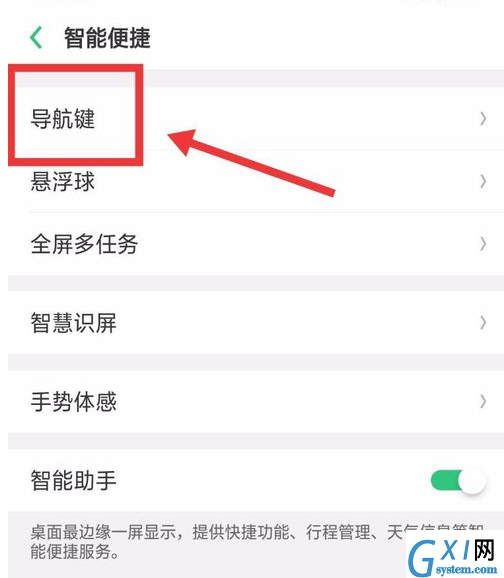 OPPO R15设置导航手势的简单操作截图