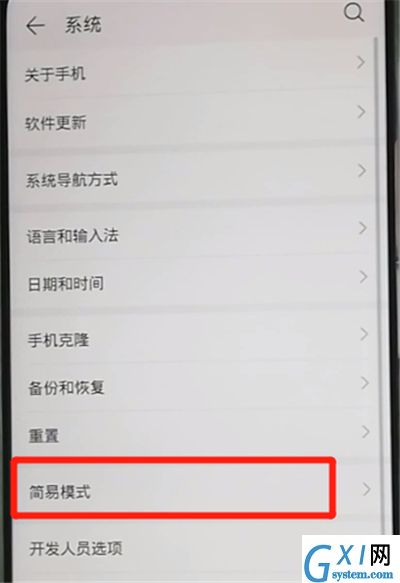 荣耀9X中进入简易模式的操作教程截图