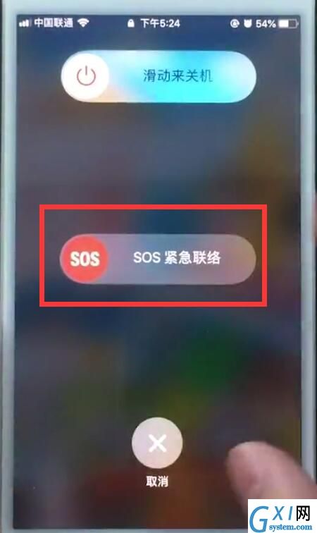 苹果7plus中打开sos紧急呼叫的具体步骤截图