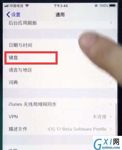 ios12中设置手写的详细步骤截图