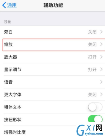 iPhone X设置三指缩放的操作步骤截图