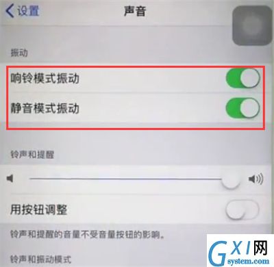 苹果6plus中开启振动的简单步骤截图