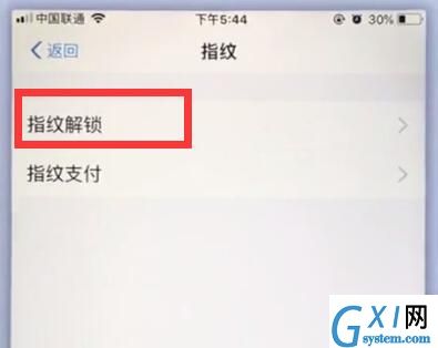 苹果手机支付宝中设置指纹锁的操作方法截图