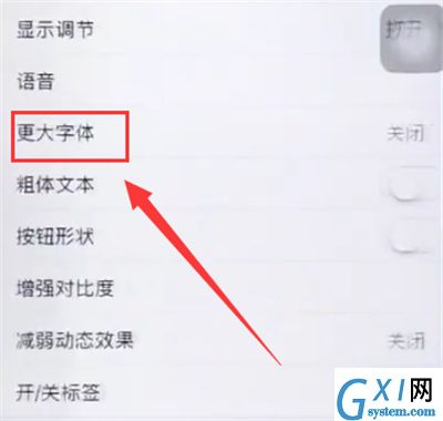 苹果6plus中调整字体大小的详细步骤截图