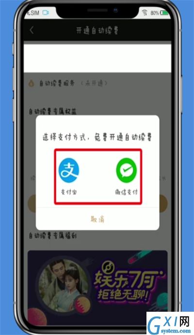 爱奇艺中开启自动续费的操作方法截图